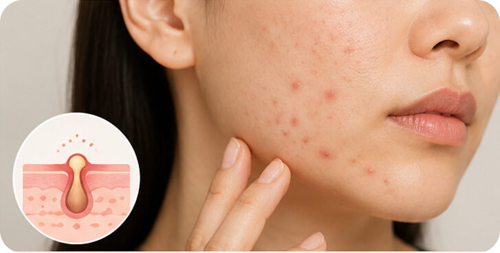 Sensitive skin Breakouts